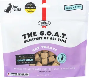 Primal The G.O.A.T. Chicken & Goat Milk for Cats! Recipe Treats for Cats freeze dried cat treats, single ingredient cat treats