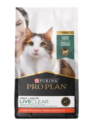 Pro Plan LiveClear Cat Salmon & Rice dry cat food, cat kibble