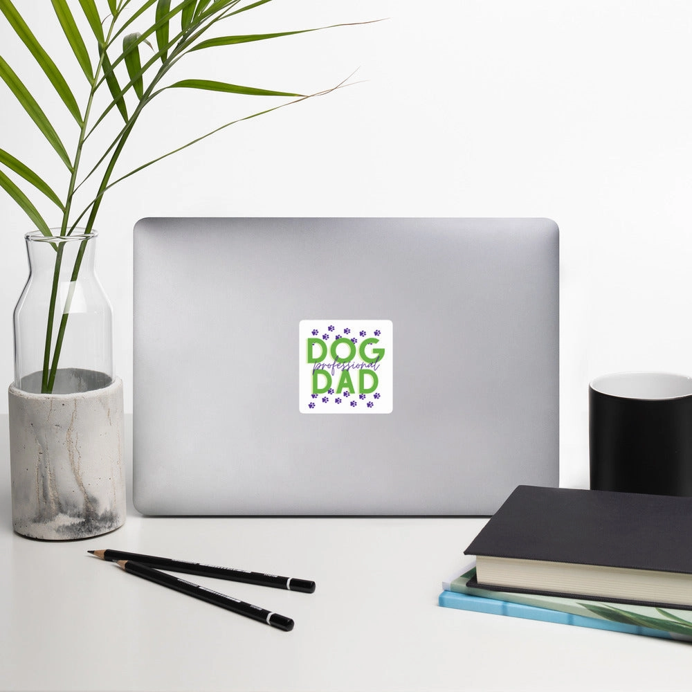 Professional Dog Dad vinyl sticker