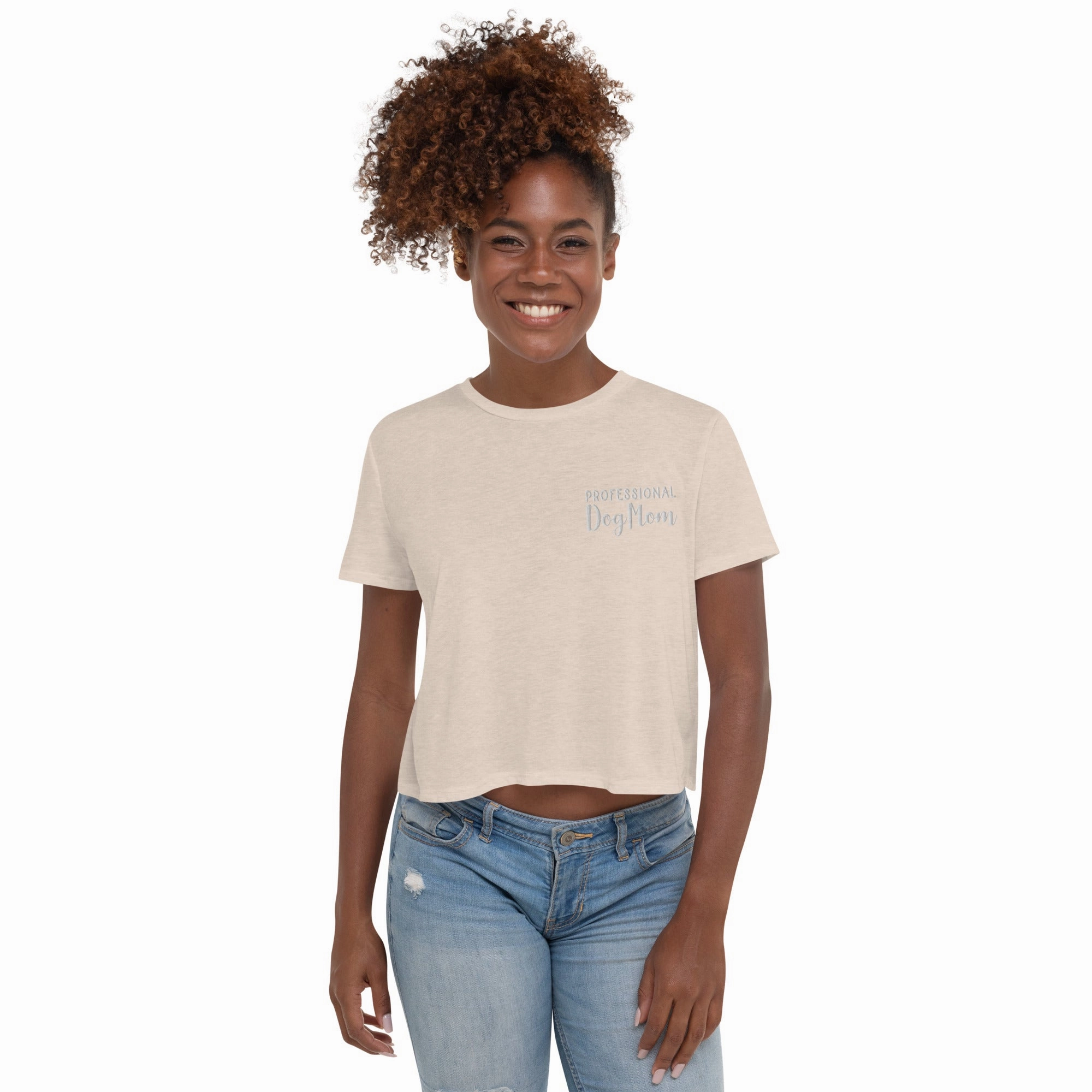 Professional Dog Mom crop tee