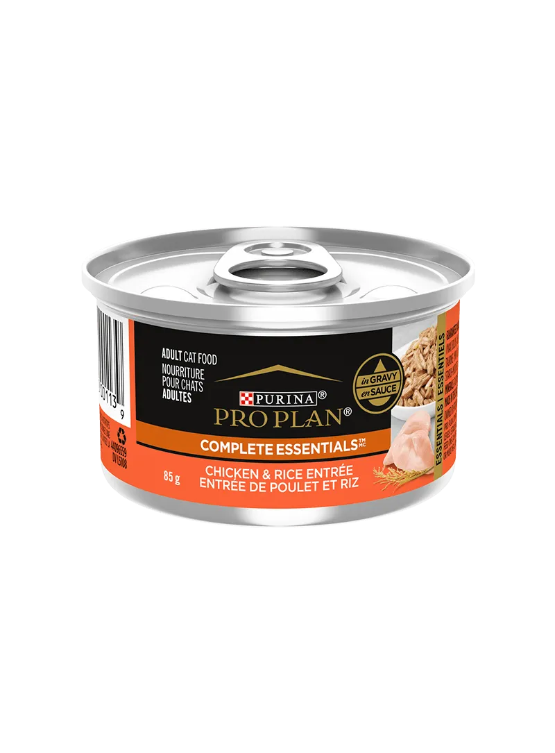 ProPlan Cat  Chicken & Rice Entre in Gravy 3oz adult cat food, best cat food for adults