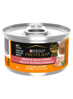 ProPlan Cat Skin & Stomach Chicken Entre Grain Free Classic 3oz dry cat food, cat kibble