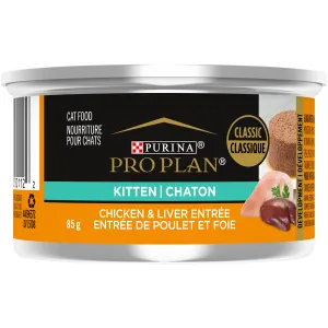 ProPlan Kitten Chicken & Liver Entree 3oz kitten care supplies, kitten milk replacer