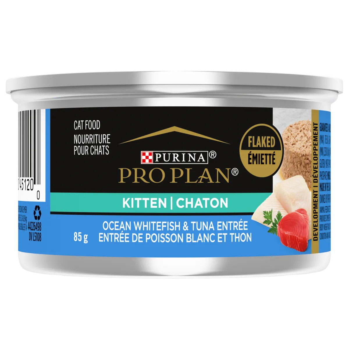 ProPlan Kitten Ocean Whitefish & Tuna Entre Flaked 3oz kitten care supplies, kitten milk replacer