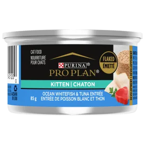 ProPlan Kitten Ocean Whitefish & Tuna Entre Flaked 3oz kitten care supplies, kitten milk replacer