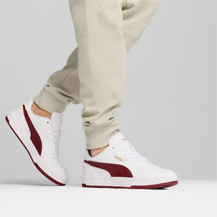 PUMA MEN'S CAVEN 2.0 WHITE/RED SNEAKER SHOES Cothing_Mens-Puma