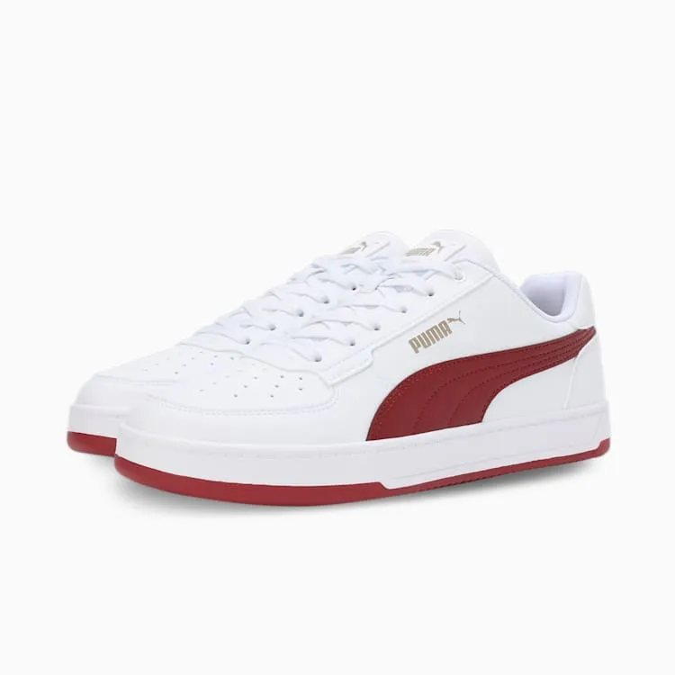 PUMA MEN'S CAVEN 2.0 WHITE/RED SNEAKER SHOES Cothing_Mens-Puma