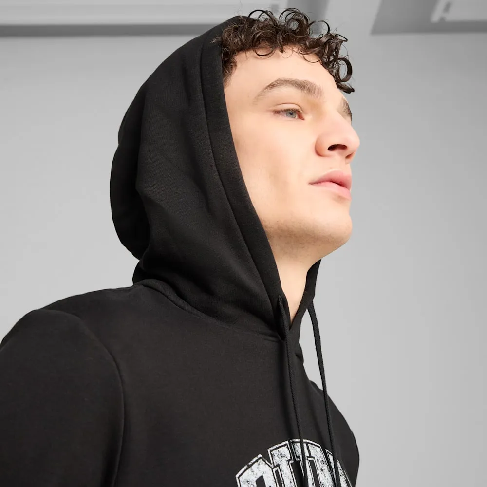 PUMA MEN'S CLASS FRENCH TERRY BLACK HOODIE Cothing_Mens-Puma