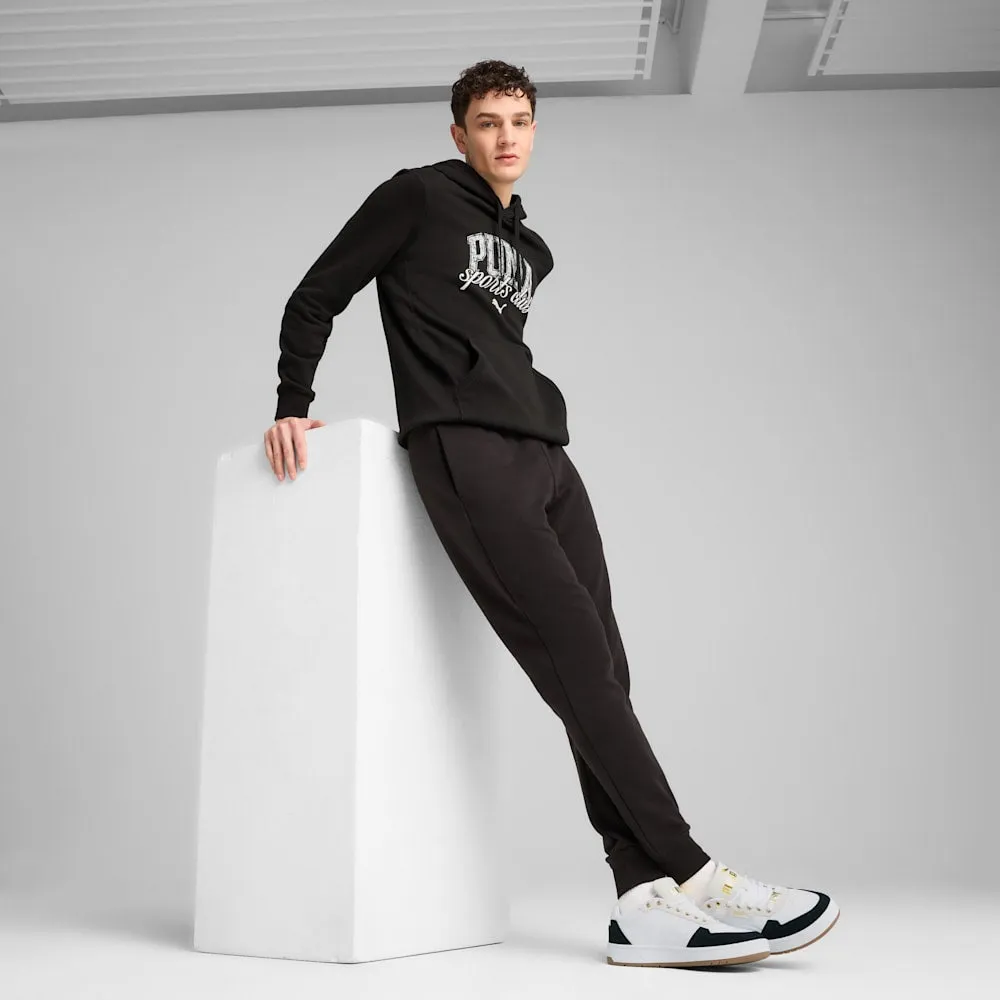 PUMA MEN'S CLASS FRENCH TERRY BLACK HOODIE Cothing_Mens-Puma