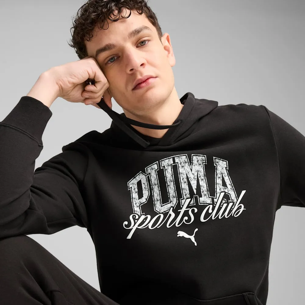 PUMA MEN'S CLASS FRENCH TERRY BLACK HOODIE Cothing_Mens-Puma