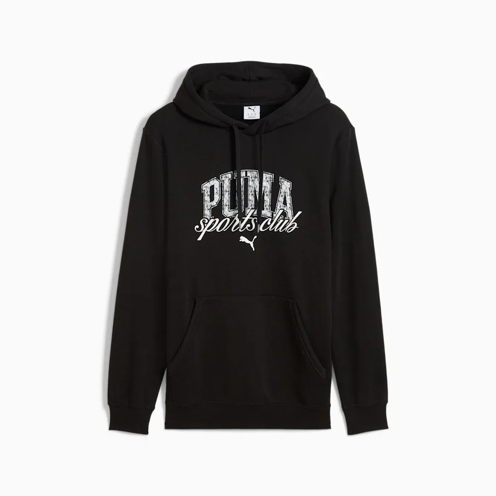 PUMA MEN'S CLASS FRENCH TERRY BLACK HOODIE Cothing_Mens-Puma