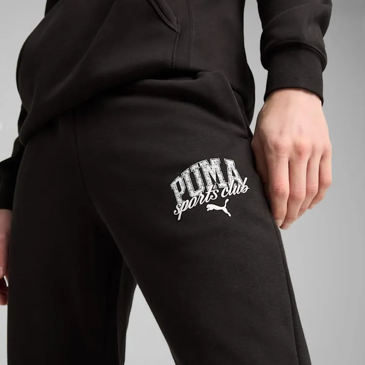 PUMA MEN'S CLASS FRENCH TERRY BLACK SWEATPANTS Cothing_Mens-Puma