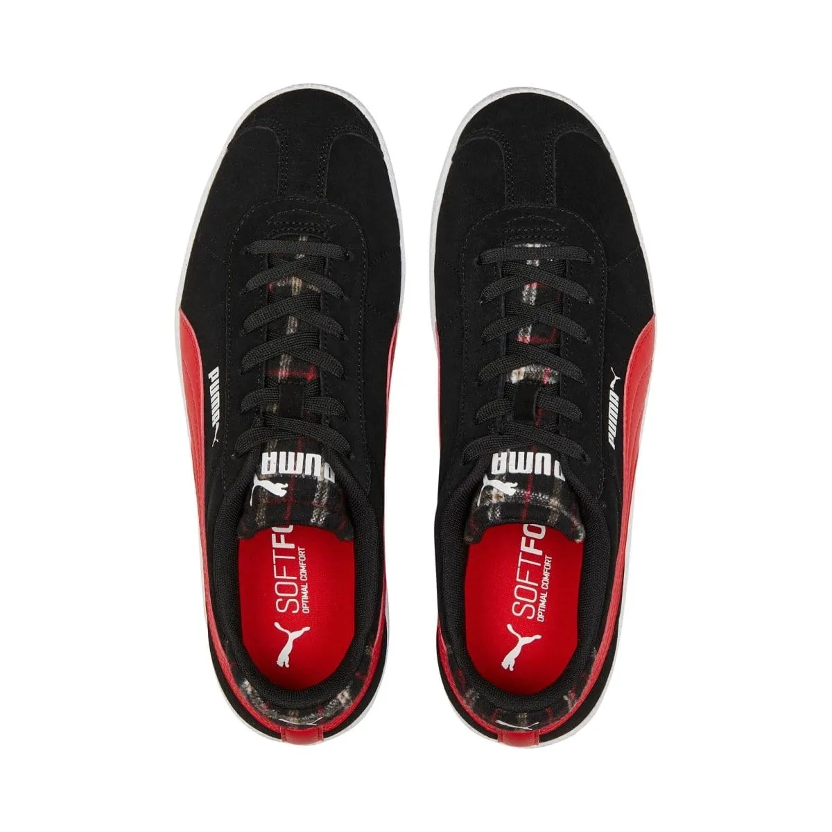 PUMA MEN'S CLUB BLACK/RED SHOE Cothing_Mens-Puma