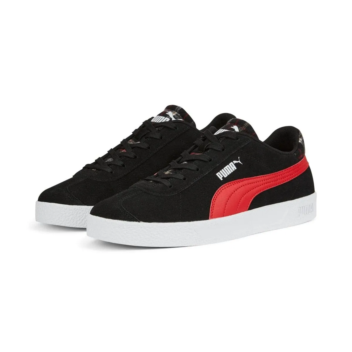 PUMA MEN'S CLUB BLACK/RED SHOE Cothing_Mens-Puma