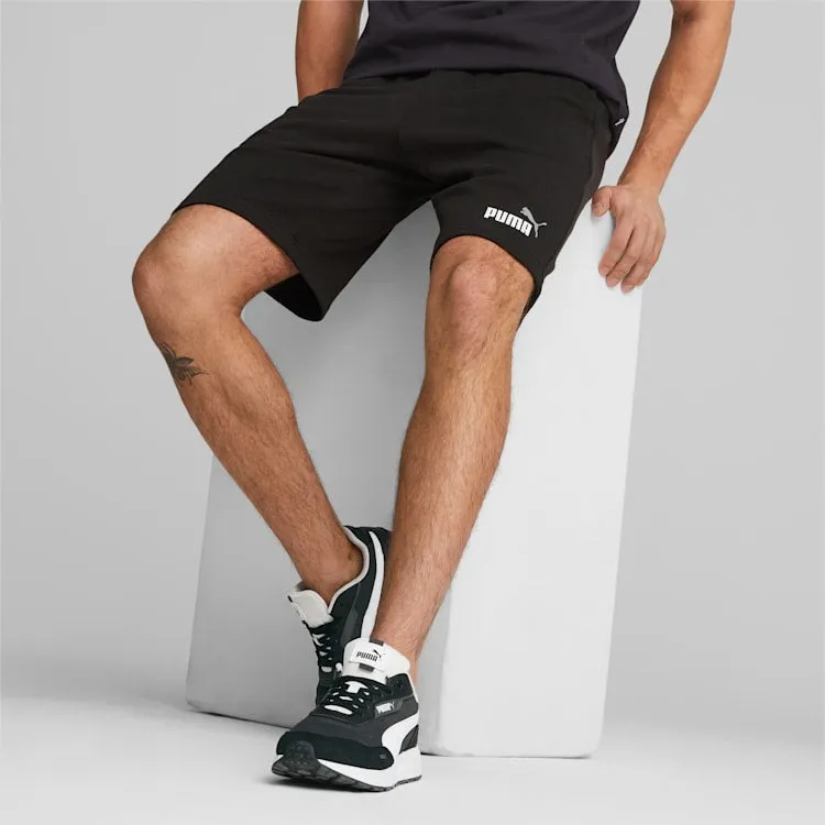 PUMA MEN'S ESSENTIALS 2TONE BLACK SHORT Cothing_Mens-Puma