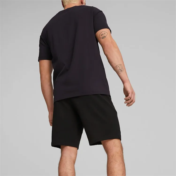 PUMA MEN'S ESSENTIALS 2TONE BLACK SHORT Cothing_Mens-Puma