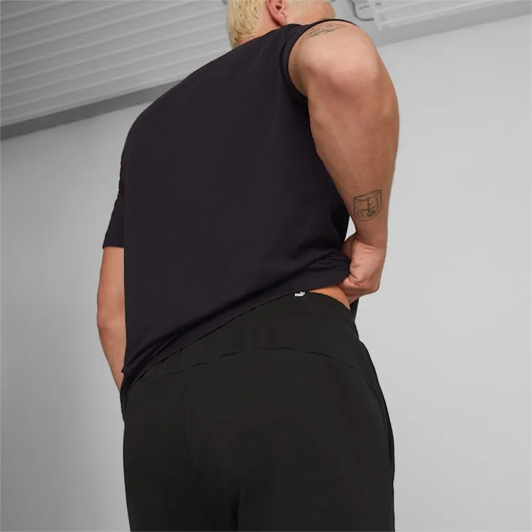 PUMA MEN'S ESSENTIALS 2TONE BLACK SHORT Cothing_Mens-Puma