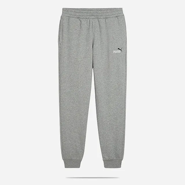 PUMA MEN'S ESSENTIALS LOGO FLEECE GREY SWEATPANT Cothing_Mens-Puma