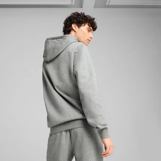 PUMA MEN'S ESSENTIALS SMALL LOGO GREY HOODIE Cothing_Mens-Puma