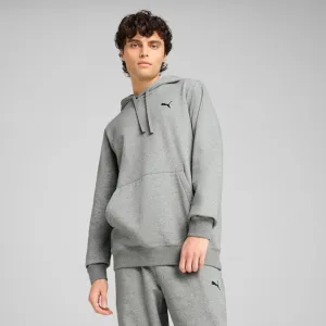 PUMA MEN'S ESSENTIALS SMALL LOGO GREY HOODIE Cothing_Mens-Puma
