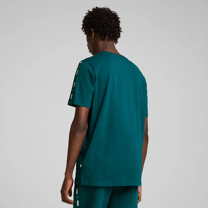 PUMA MEN'S ESSENTIALS TAPE GREEN TEE Cothing_Mens-Puma