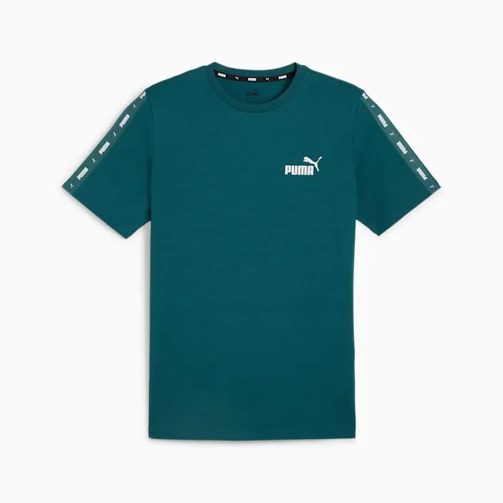 PUMA MEN'S ESSENTIALS TAPE GREEN TEE Cothing_Mens-Puma