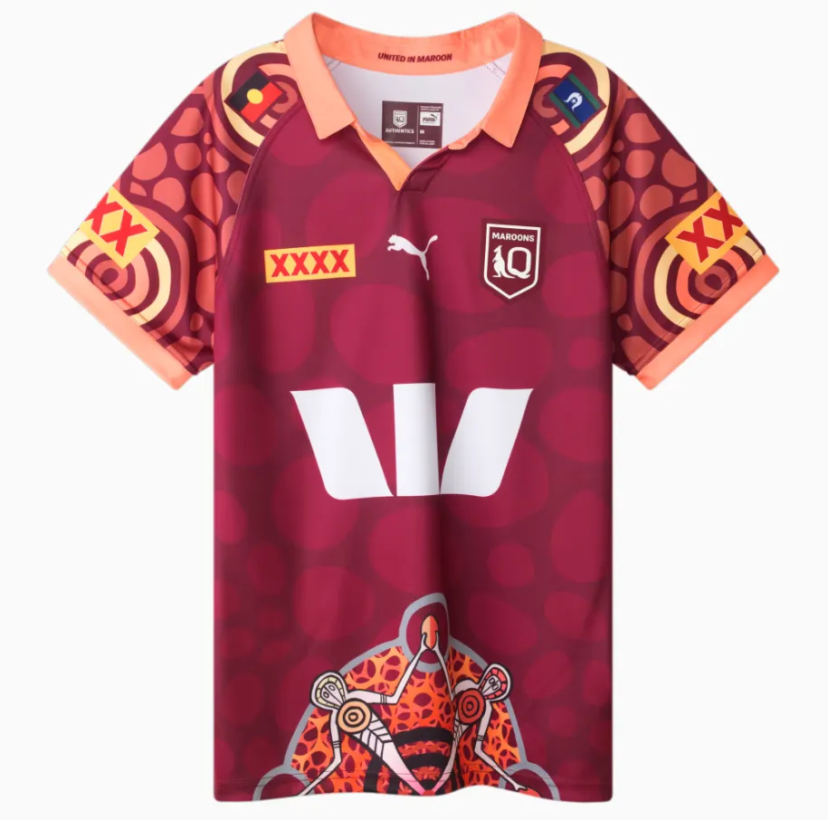 PUMA MEN'S QLD MAROONS INDIGENOUS JERSEY Cothing_Mens-Puma