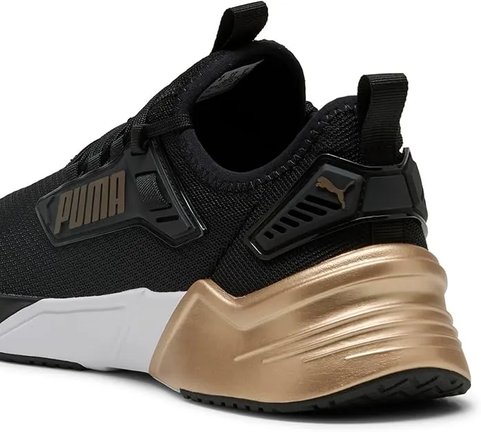 PUMA MEN'S RETALIATE BLACK/GOLD RUNNING SHOES Cothing_Mens-Puma