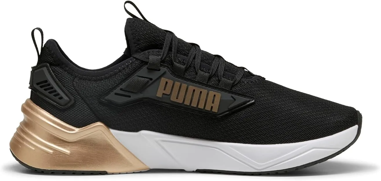 PUMA MEN'S RETALIATE BLACK/GOLD RUNNING SHOES Cothing_Mens-Puma