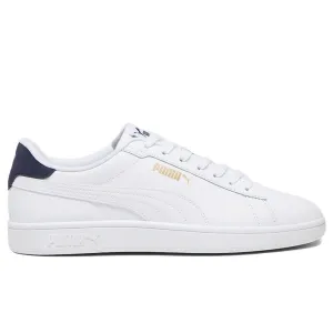 PUMA MEN'S SMASH 3.0 WHITE/NAVY/GOLD SHOES Cothing_Mens-Puma
