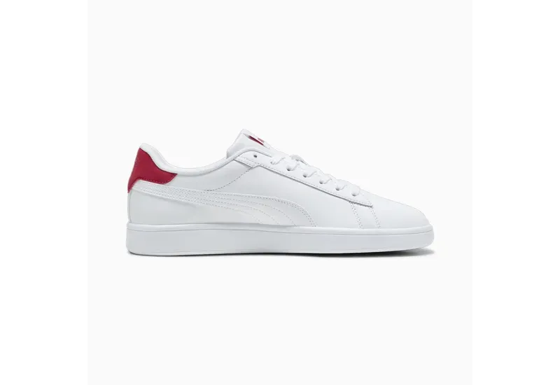 PUMA MEN'S SMASH 3.0 WHITE/RED SHOES Cothing_Mens-Puma