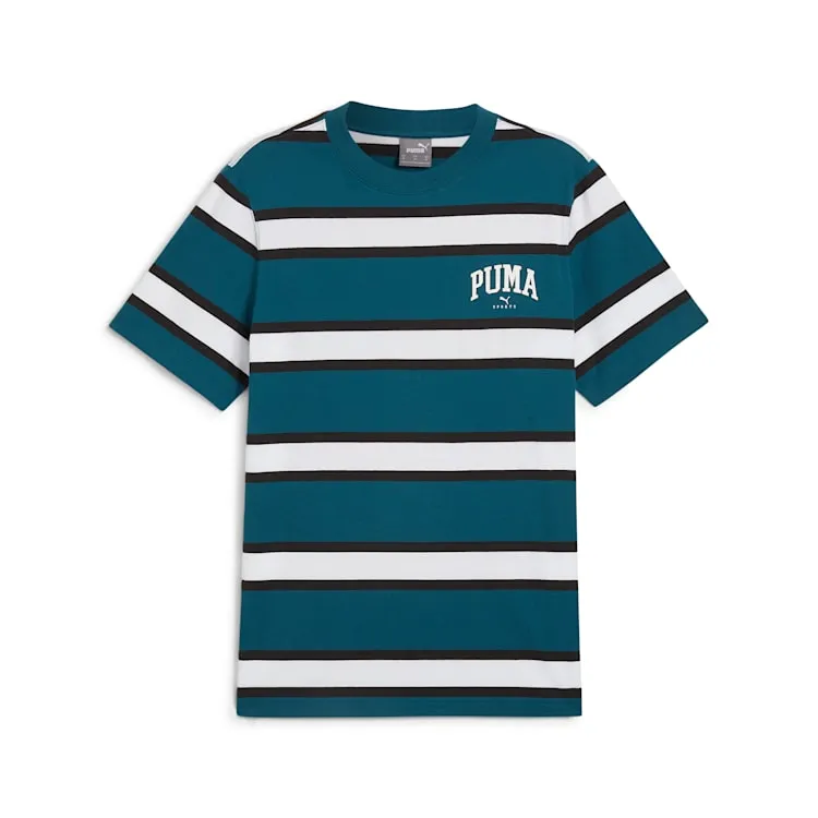 PUMA MEN'S SQUAD STRIPE GREEN TEE Cothing_Mens-Puma