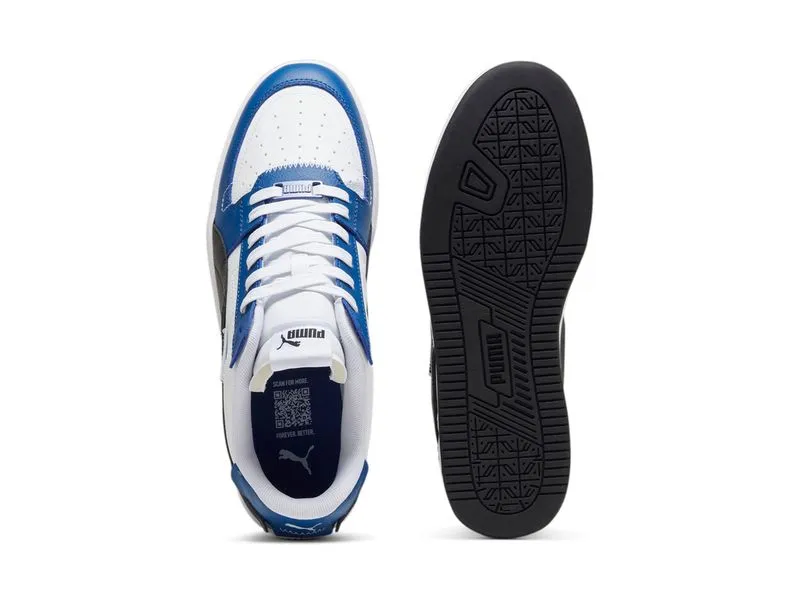 PUMA MEN'S WHITE/BLACK/BLUE CAVEN SHOES Cothing_Mens-Puma