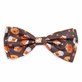 Pumpkin Spice Dog Bow Tie dog collar accessory,collar decor