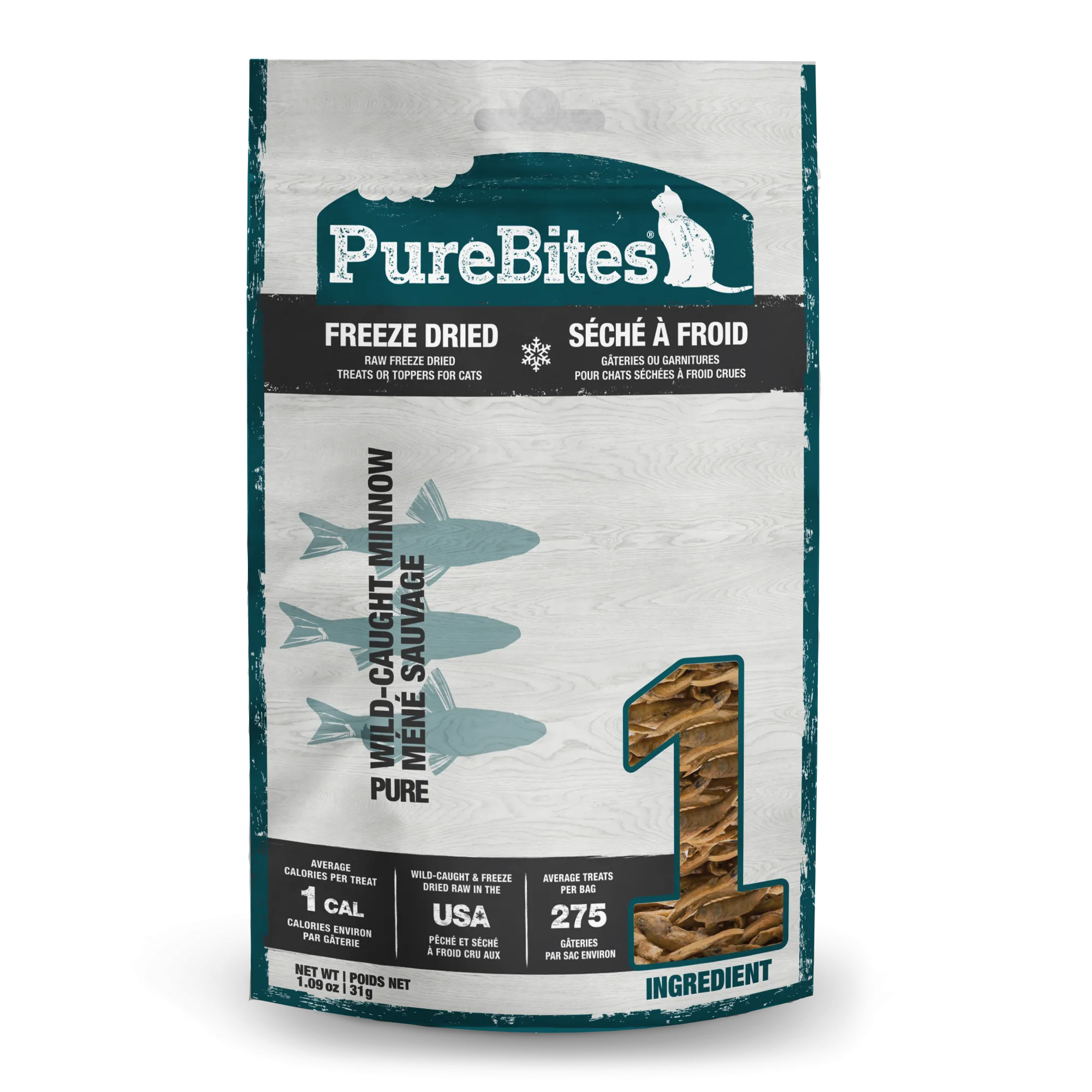 PureBites Dried Minnow Treats Cat cat treats, natural cat treats