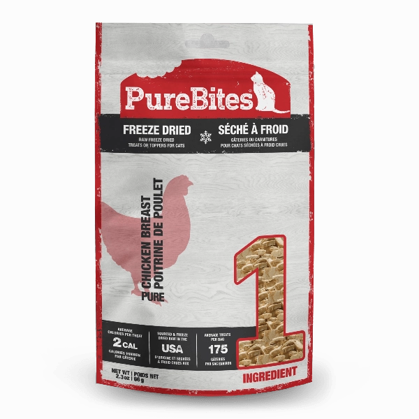PureBites Freeze Dried Chicken Breast Cat Treat, 66g