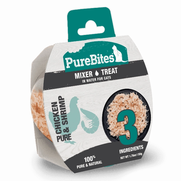 PureBites Mixers for Cats; Chicken Breast & Wild Shrimp