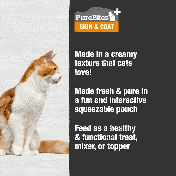 PureBites  Squeezables For Cats; Skin & Coat