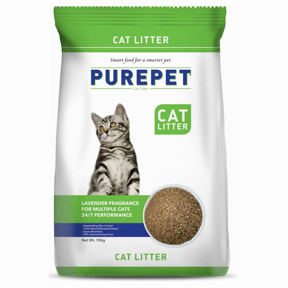 Purepet Lavender Scented Clumping Cat Litter