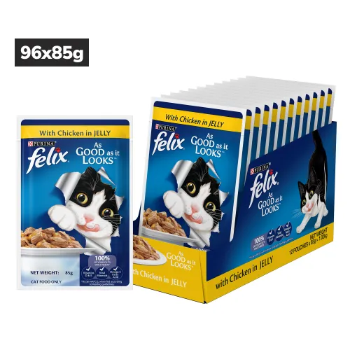 Purina Felix Chicken with Jelly Adult Cat Wet Food