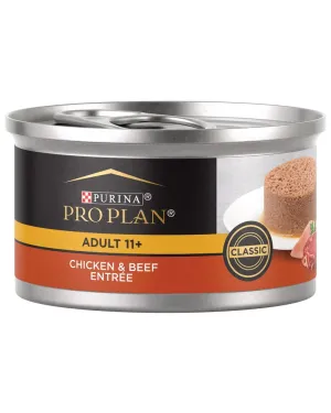 Purina Pro Plan Adult 11  Chicken & Beef Entre Classic Canned Cat Food senior cat food, best food for older cats