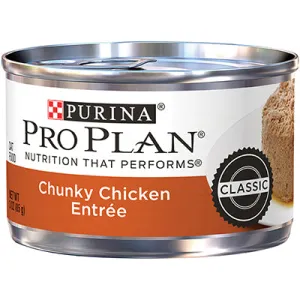 Purina Pro Plan Adult Chunky Chicken Entre Canned Cat Food wet cat food, canned cat food