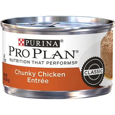 Purina Pro Plan Adult Chunky Chicken Entre Canned Cat Food wet cat food, canned cat food