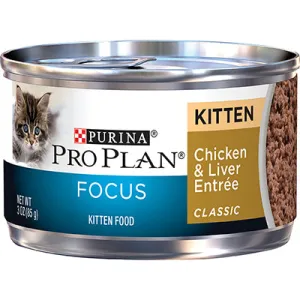 Purina Pro Plan Kitten Chicken & Liver Entre healthy cat food, premium dry cat food