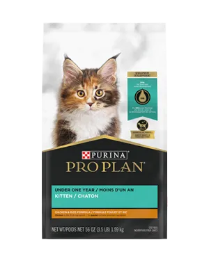 Purina Pro Plan Kitten Chicken & Rice Formula dry cat food, cat kibble