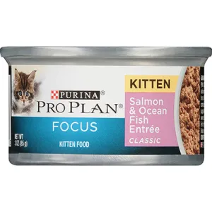 Purina Pro Plan Kitten Salmon & Ocean Fish Entre kitten dry food, kitten wet food