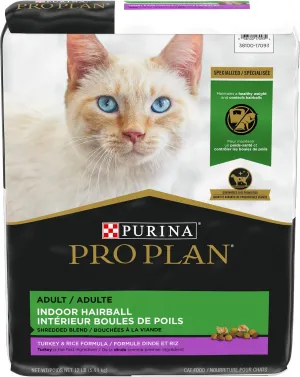 Purina Pro Plan Shredded Blend Indoor Turkey & Rice Formula indoor dry cat food, healthy cat kibble