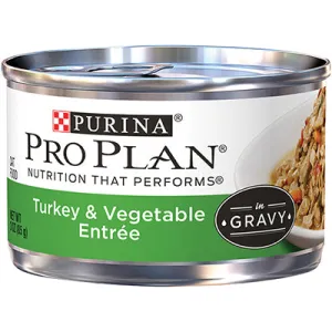 Purina Pro Plan Turkey & Vegetable Entre in Gravy healthy cat food, premium dry cat food