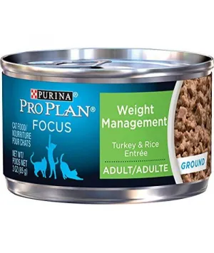 Purina Pro Plan Weight Management Turkey & Rice Entre Wet Cat Food healthy cat food, premium dry cat food