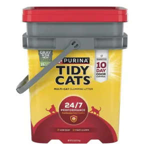 Purina Tidy Cats 24/7 Performance Clumping Cat Litter for Multiple Cats clumping litter for cats, natural cat litter